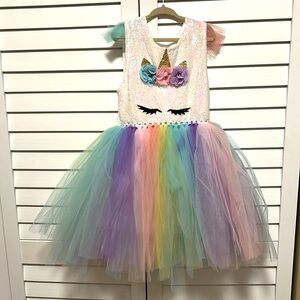 Unicorn Dress size 5T